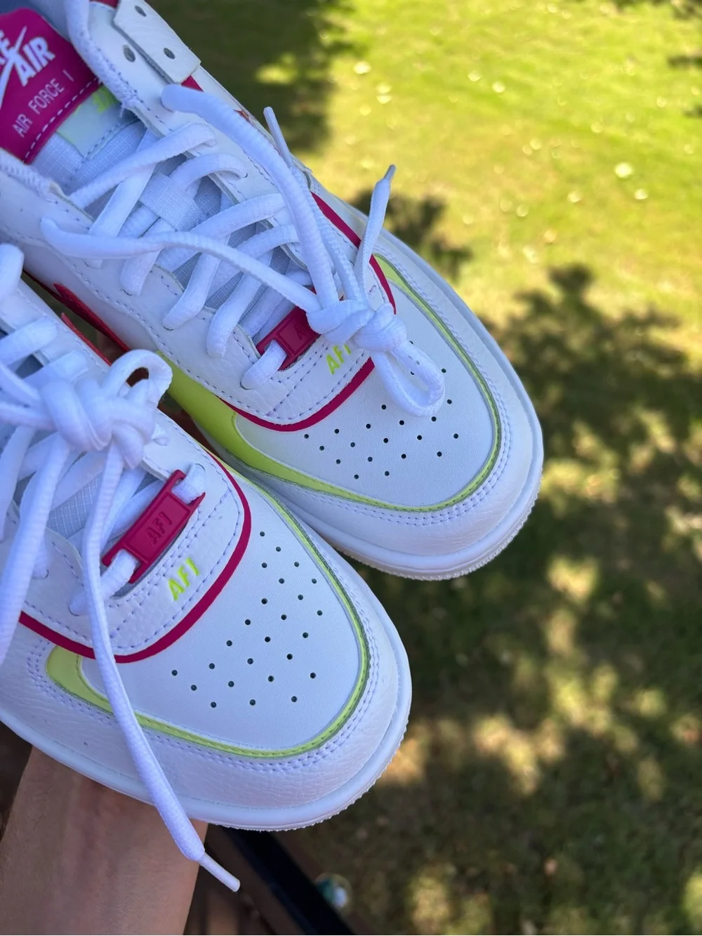 Nike Air Force 1 Shadow 'White Multi' Women's Size 8 (6.5Y) Sneakers FQ8885-100